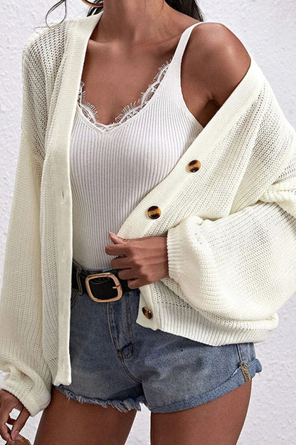 Tops casuales de moda con cuello en V y abertura en la parte superior lisa
