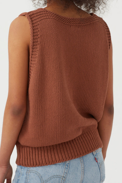 Suéter básico casual con cuello en V y estampado sólido