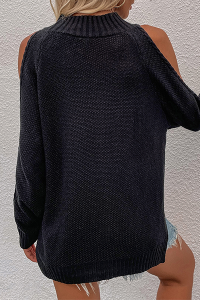 Tops casuales de cuello redondo ahuecados y sólidos (6 colores)