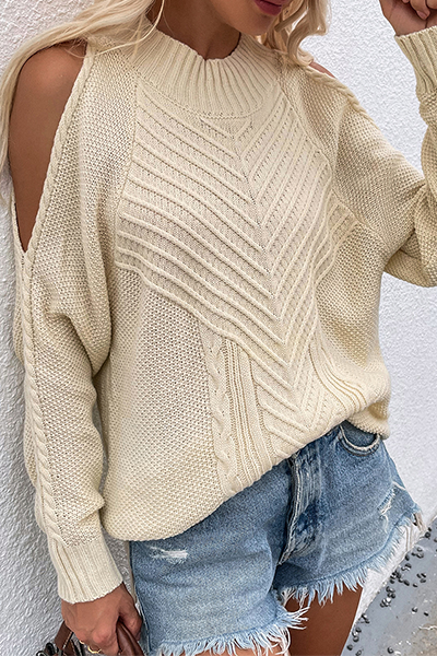 Tops casuales de cuello redondo ahuecados y sólidos (6 colores)