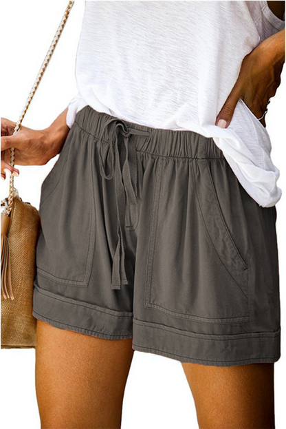Pantalones casuales de moda, lisos, sueltos, de cintura alta y pierna ancha (15 colores)
