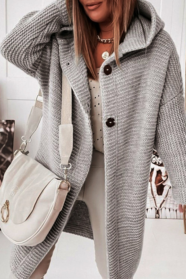 Suéter informal con capucha y hebilla (8 colores)