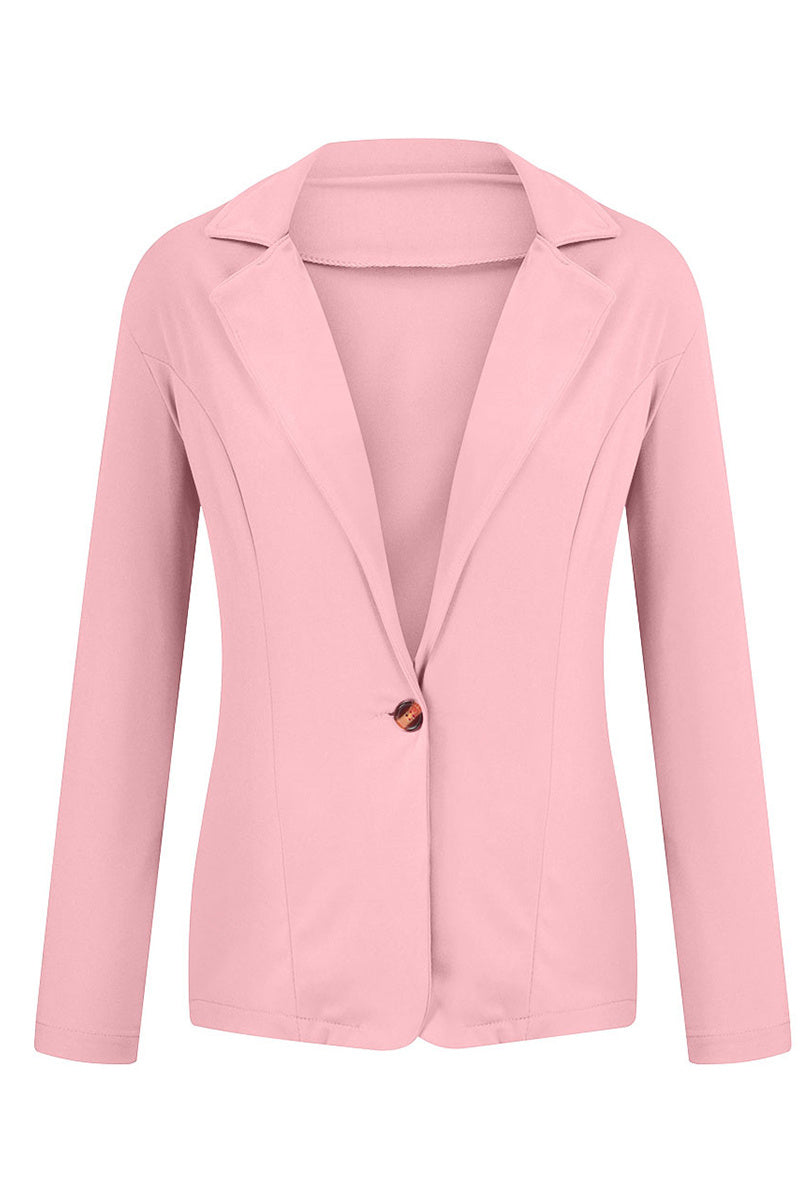 Prendas de abrigo ajustadas con cuello vuelto informal de moda (6 colores)