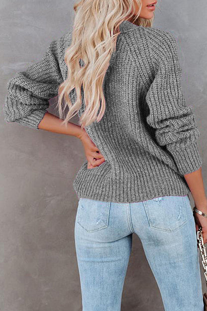 Tops casuales de cuello en V con botones y bolsillos sólidos