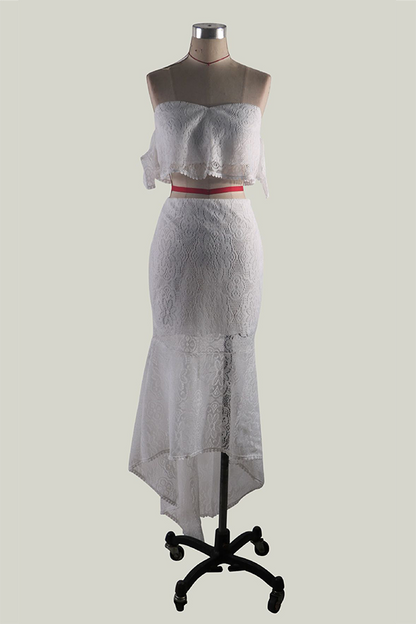 Elegante conjunto de dos piezas con escote en V, manga corta, tirantes finos y espalda descubierta (3 colores)