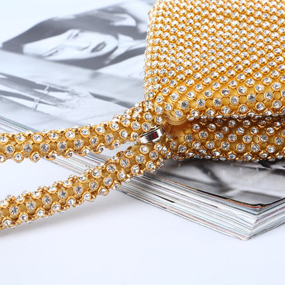 Bolsos de moda con parches de diamantes de imitación