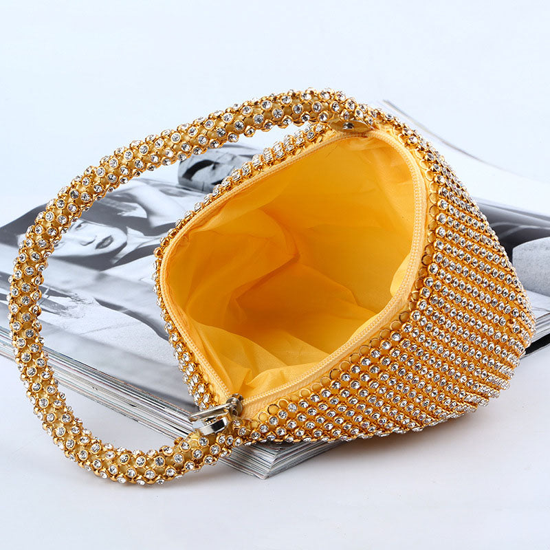 Bolsos de moda con parches de diamantes de imitación