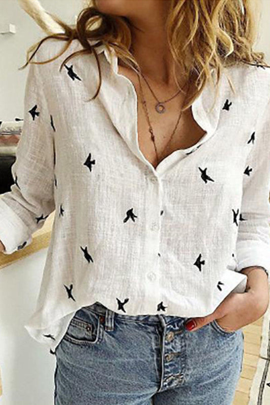 Blusa informal con cuello vuelto y abertura en la parte superior (4 colores)