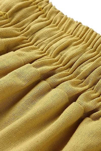 Pantalones casuales de pierna ancha y holgados con parches lisos y frenillo (5 colores)