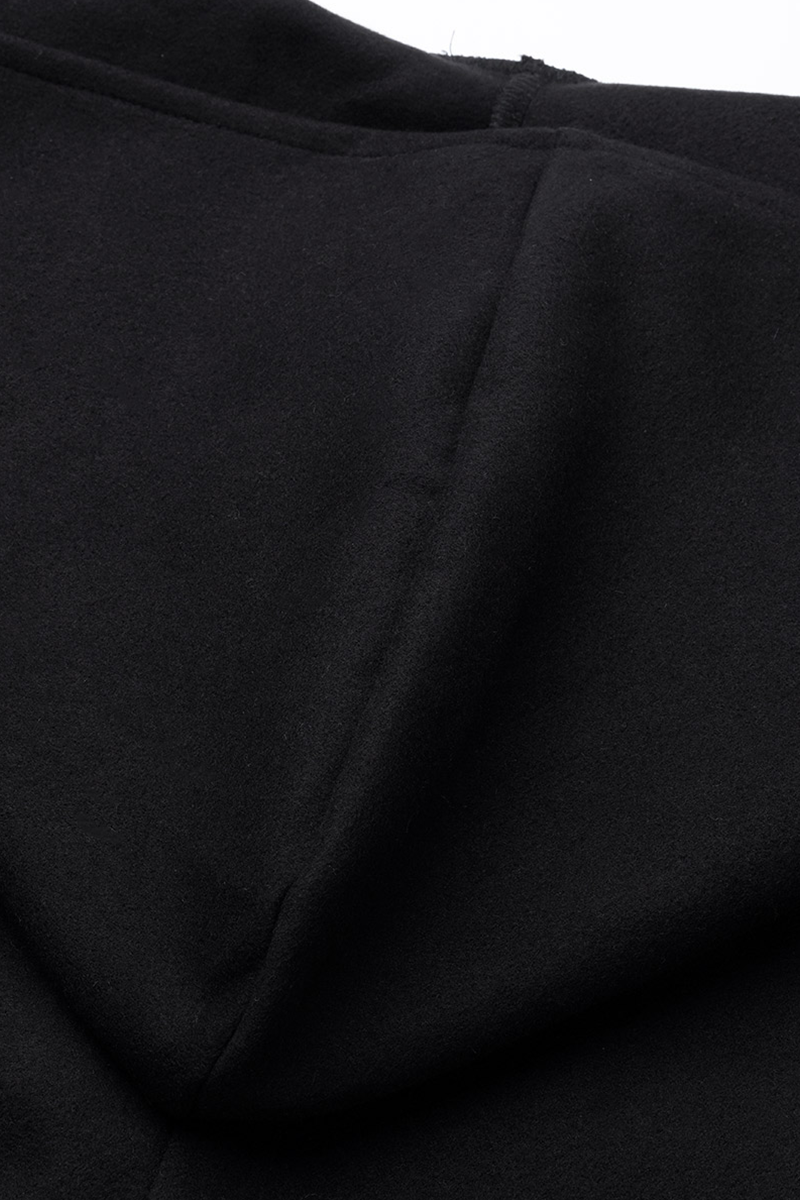 Prenda exterior informal, elegante, lisa, con botones y cuello con capucha (7 colores)