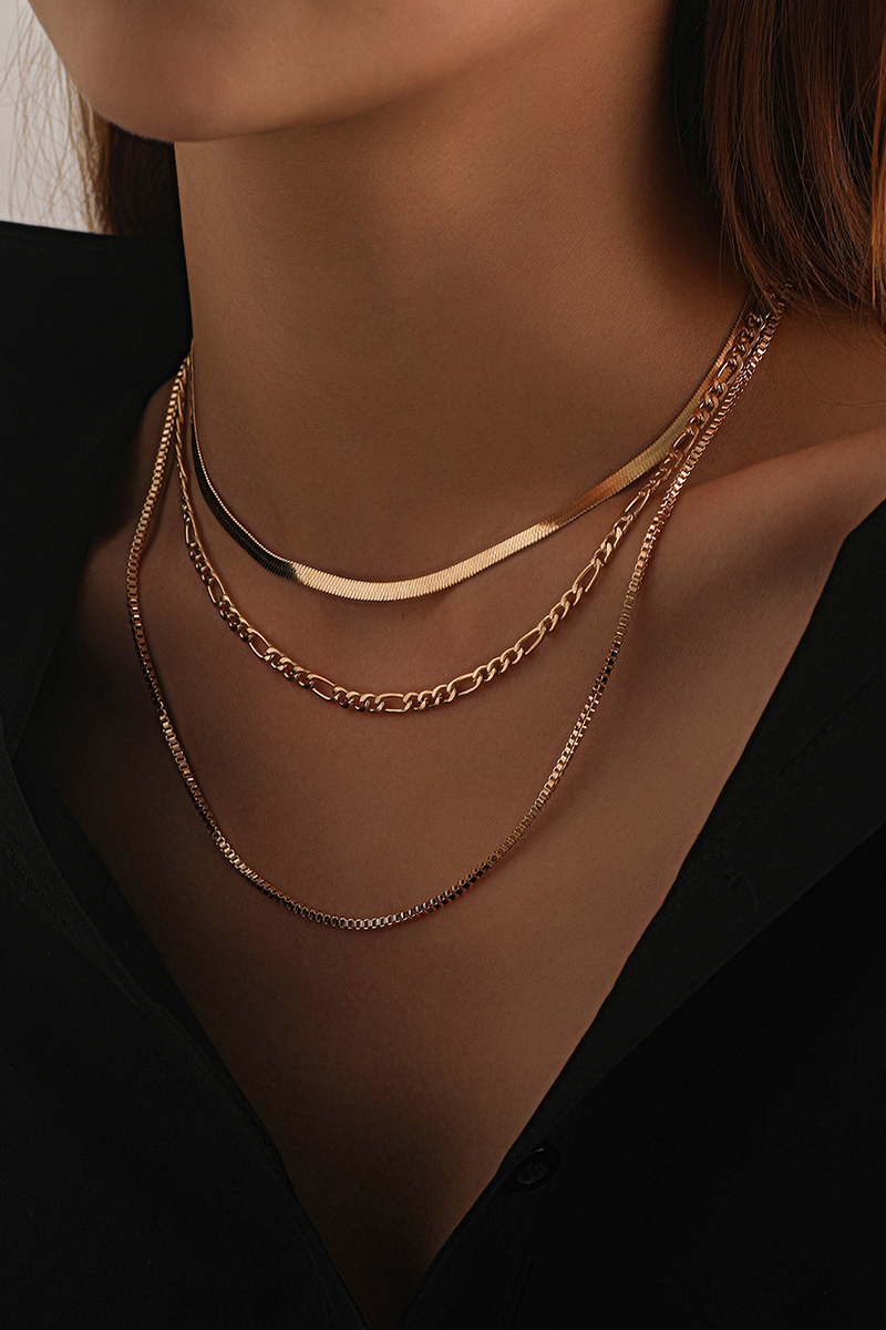 Collares de cadena con patchwork sexy de moda