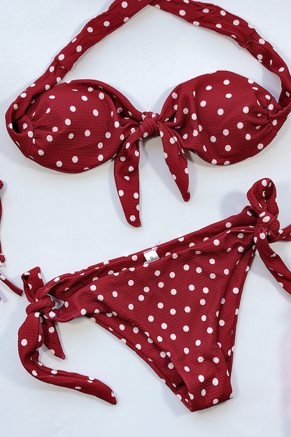 Trajes de baño sexys con estampado de lunares (4 colores)