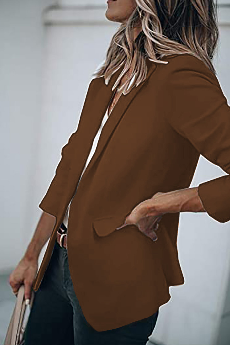 Prendas de abrigo de cuello vuelto lisas de moda (11 colores)