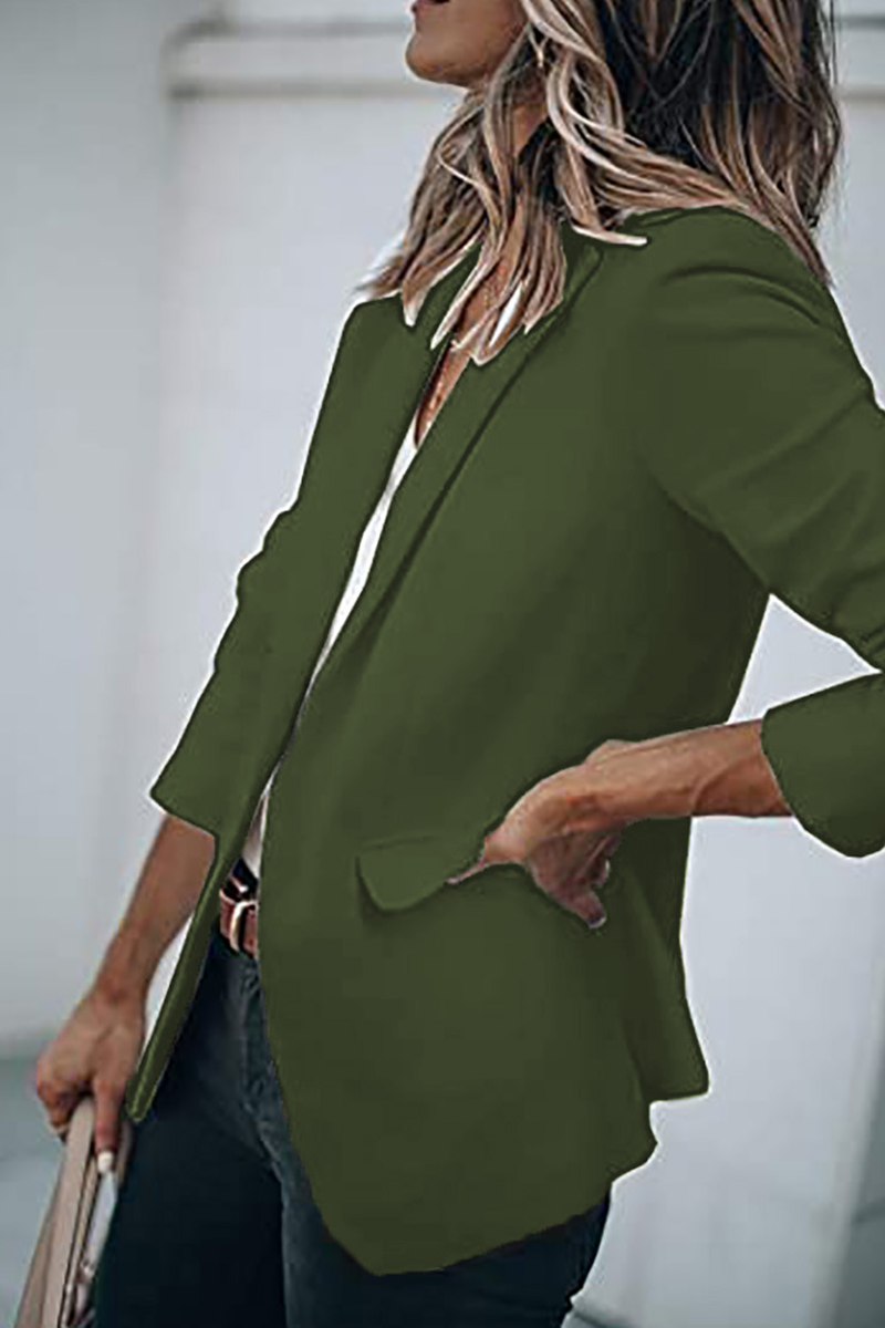 Prendas de abrigo de cuello vuelto lisas de moda (11 colores)