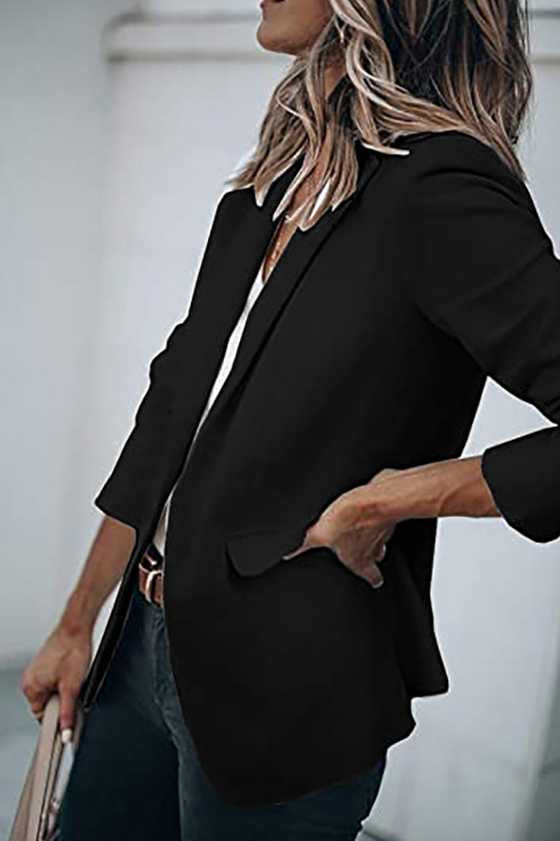 Prendas de abrigo de cuello vuelto lisas de moda (11 colores)