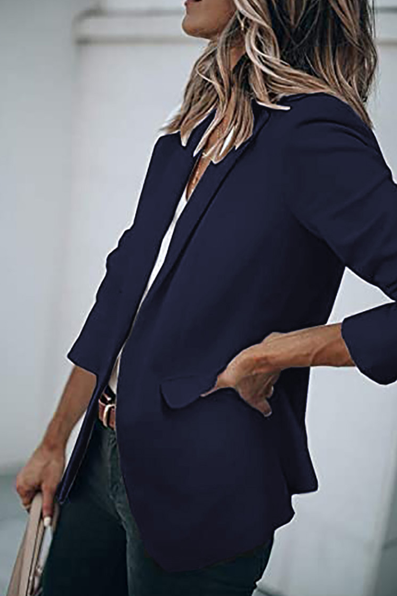 Prendas de abrigo de cuello vuelto lisas de moda (11 colores)