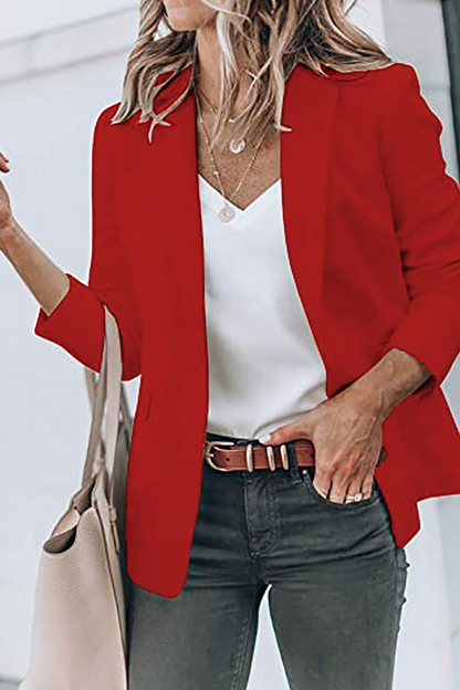 Prendas de abrigo de cuello vuelto lisas de moda (11 colores)