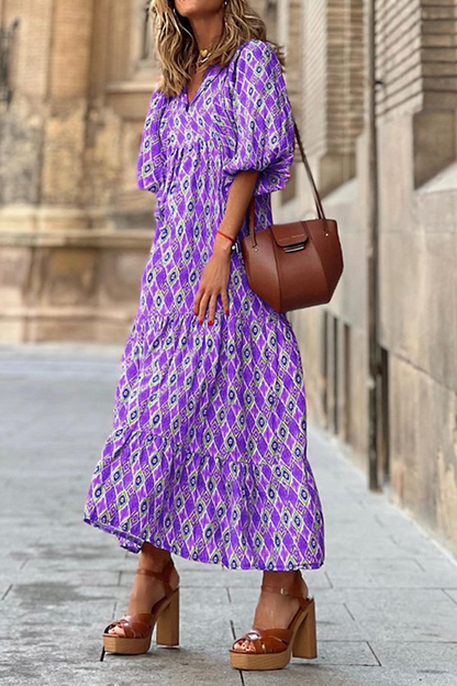 Vestidos rectos con estampado casual (3 colores)