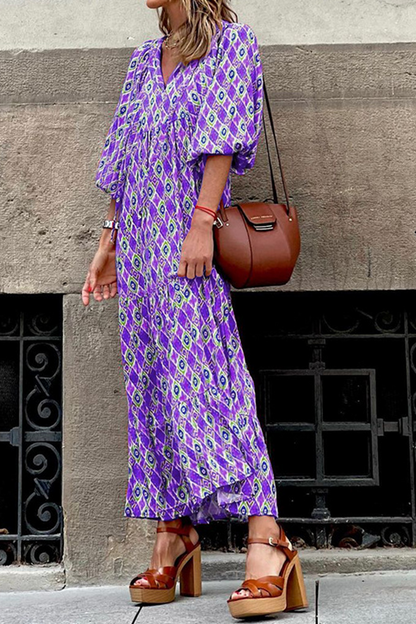 Vestidos rectos con estampado casual (3 colores)