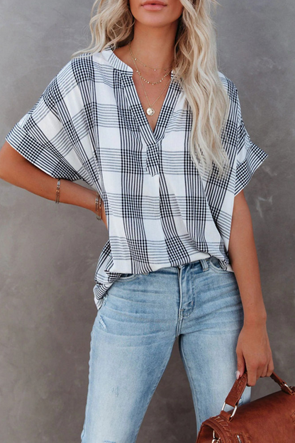 Tops de cuello vuelto con parches sólidos de moda