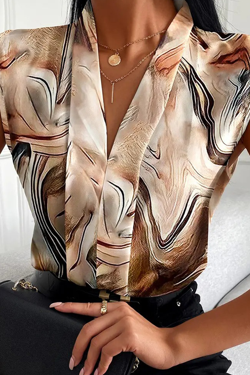 Tops de cuello vuelto con estampado de moda (3 colores)