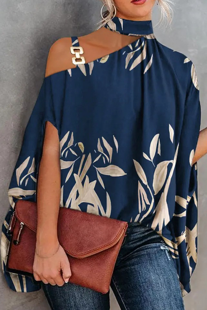 Tops de un solo hombro con estampado de patchwork de moda (5 colores)