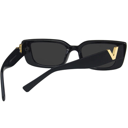 Gafas de sol casuales de moda con parches sólidos