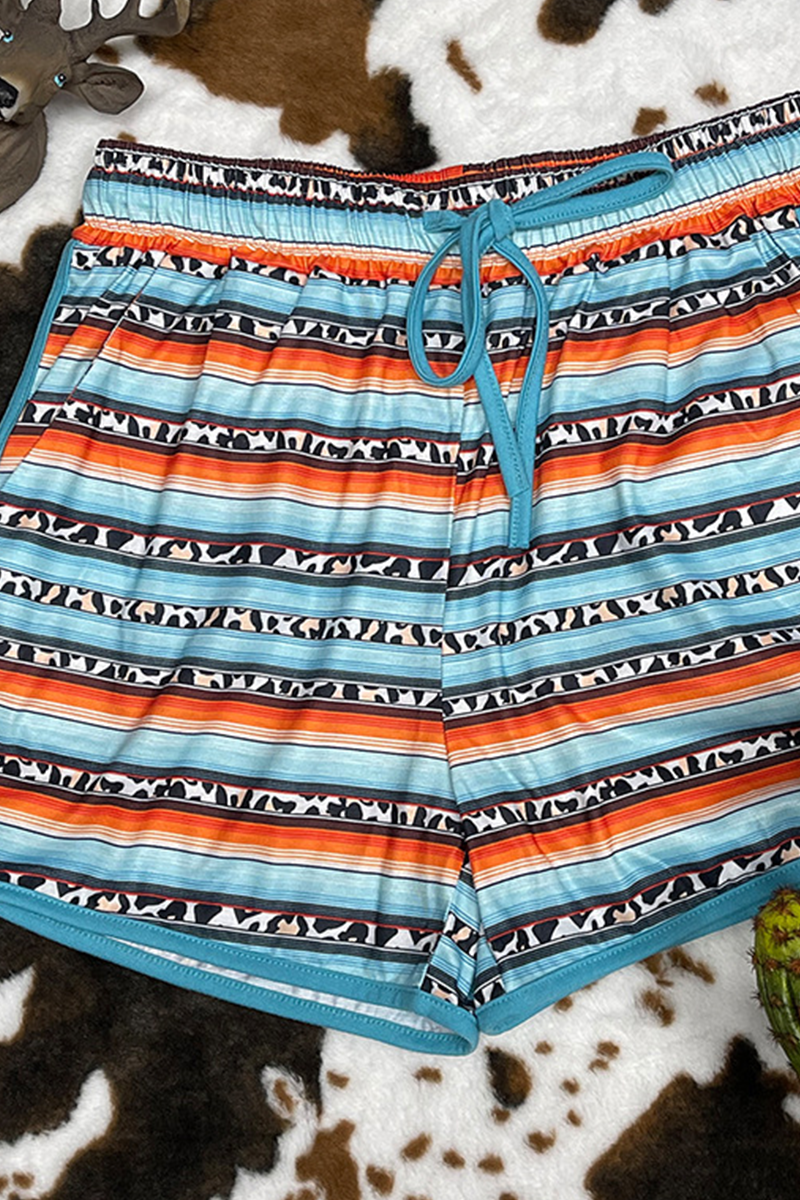 Pantalones rectos de cintura media con estampado de patchwork y estampado completo (5 colores)