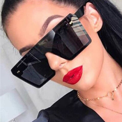 Gafas de sol casuales de moda con parches sólidos