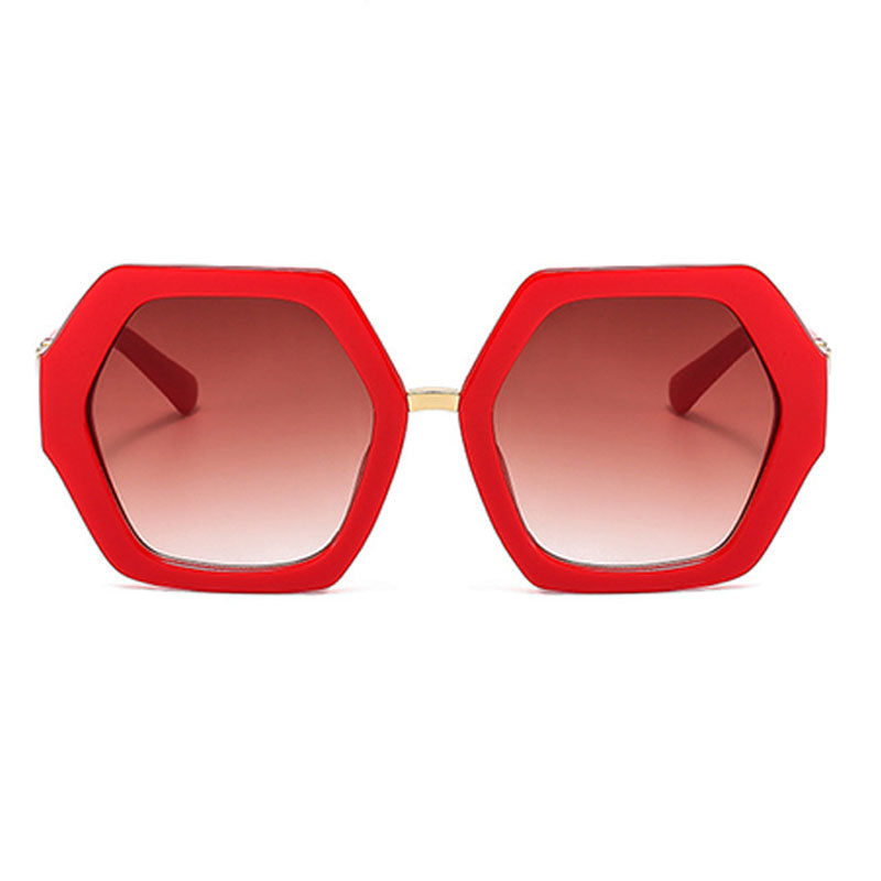 Gafas de sol casuales de moda con parches sólidos