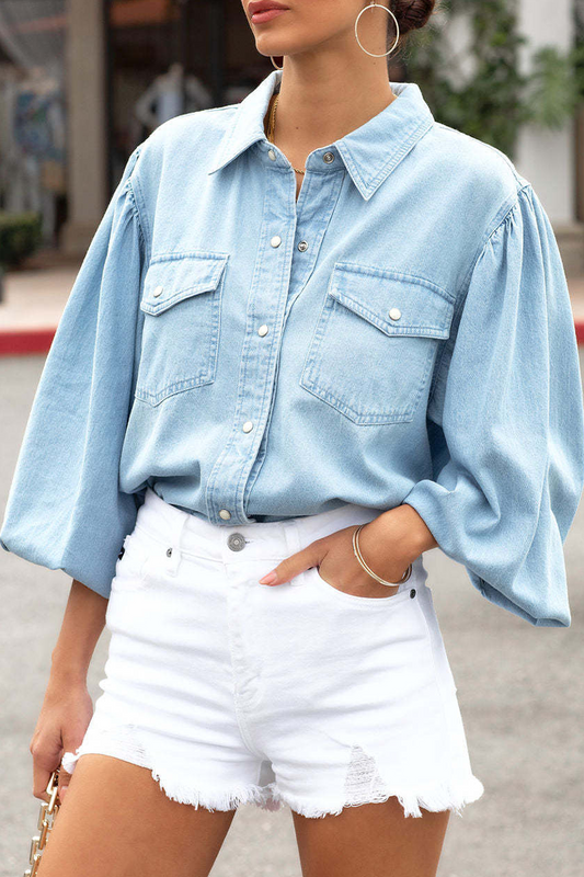 Prendas de abrigo casuales de moda con botones y cuello vuelto