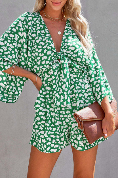 Mono holgado con cuello en V y estampado de rayas elegante a la moda (6 colores)