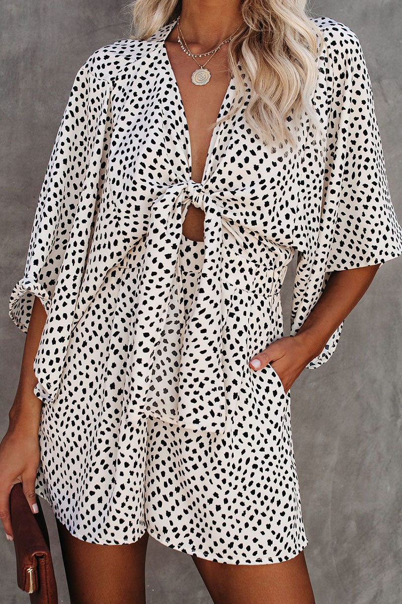 Mono holgado con cuello en V y estampado de rayas elegante a la moda (6 colores)