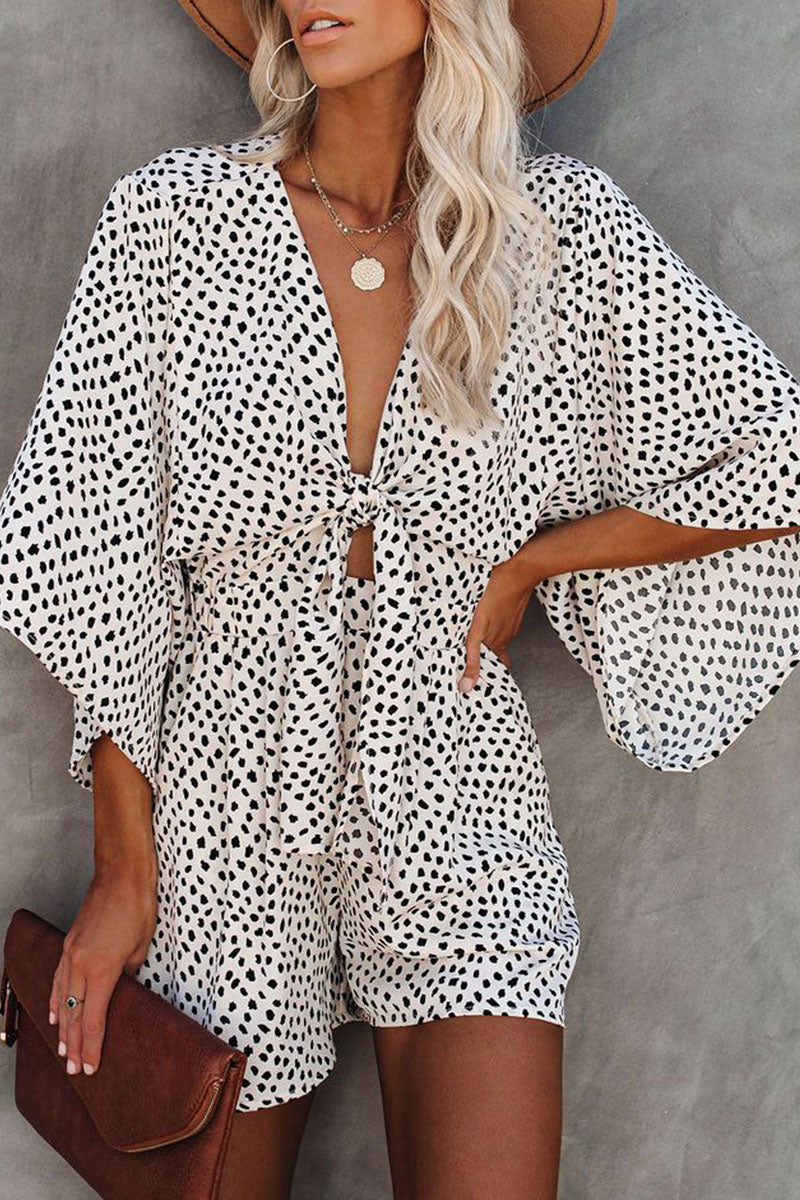 Mono holgado con cuello en V y estampado de rayas elegante y moderno (4 colores)