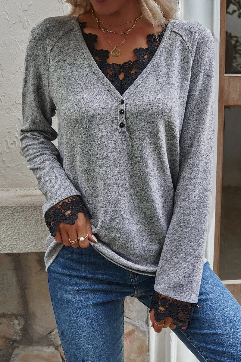 Suéteres casuales de moda con cuello en V (7 colores)