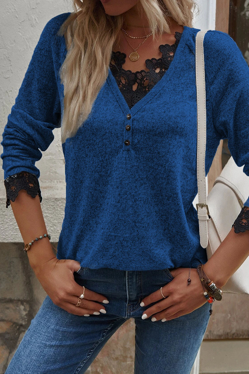 Suéteres casuales de moda con cuello en V (7 colores)