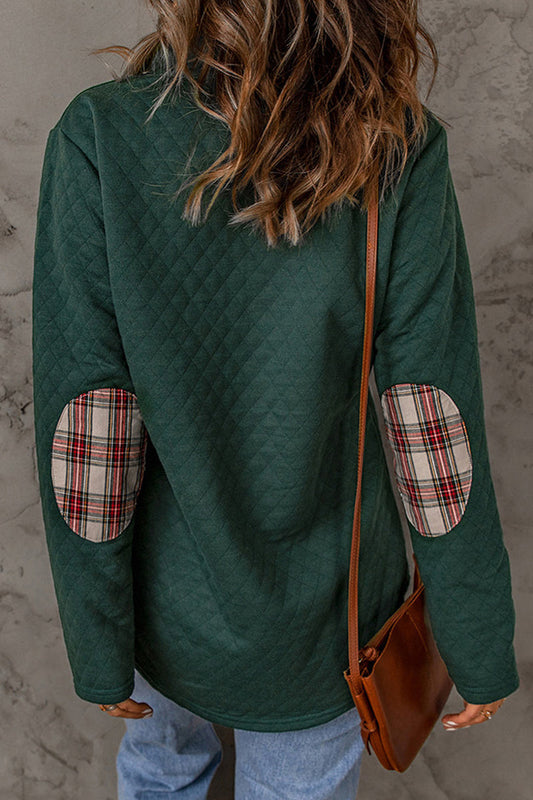 Tops de cuello vuelto con contraste y estampados de moda