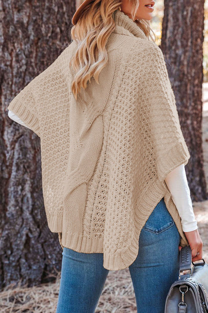 Tops de cuello alto con parches sólidos de moda