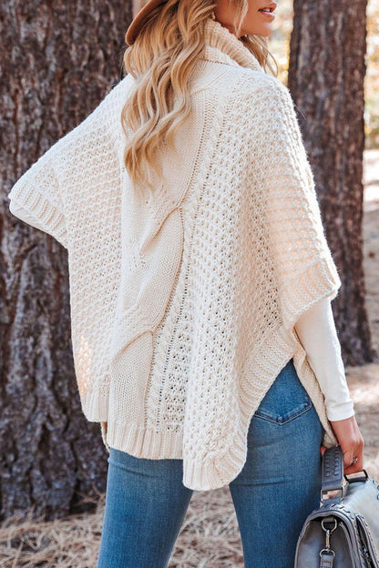 Tops de cuello alto con parches sólidos de moda