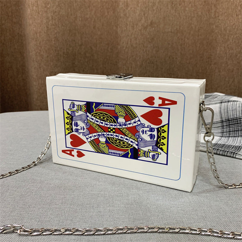 Bolsos de moda informales con estampado de patchwork y cadenas