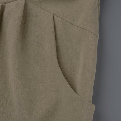Mono informal holgado con cuello cuadrado y bolsillos (13 colores)