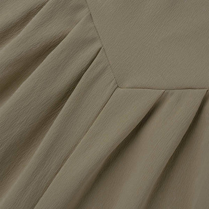 Mono informal holgado con cuello cuadrado y bolsillos (13 colores)