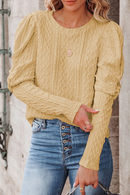 Suéteres elegantes de cuello redondo en color sólido (5 colores)