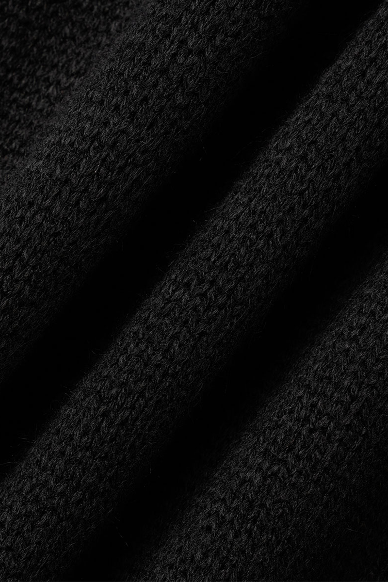 Vestidos rectos casuales con cuello vuelto y parches lisos (4 colores)