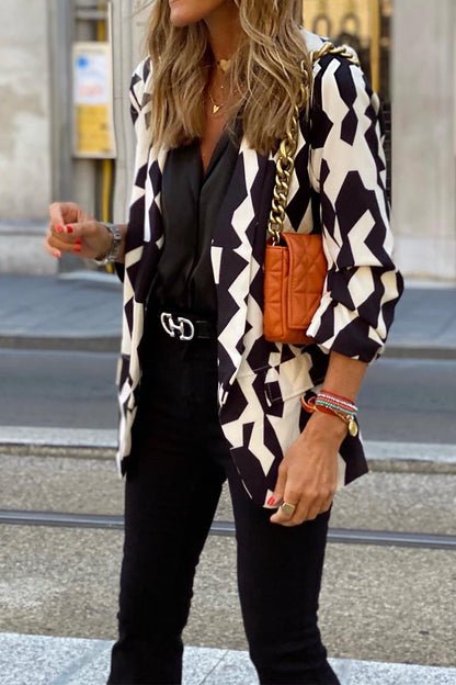 Ropa de calle con cuello vuelto y estampado Work Street