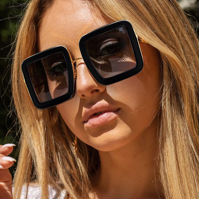 Gafas de sol de fiesta con parches sólidos