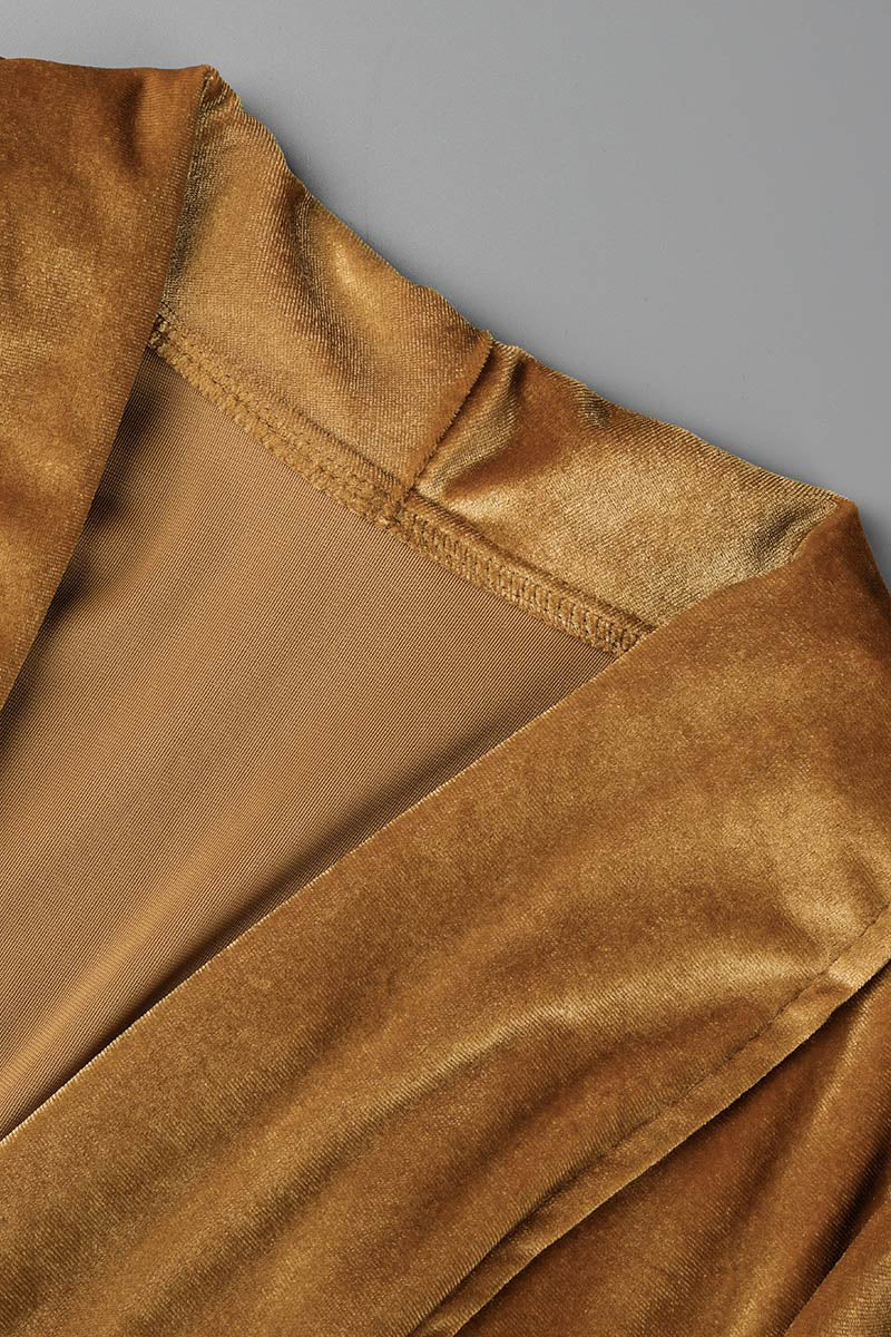 Prenda exterior informal de cuello tipo cárdigan con parches lisos (7 colores)