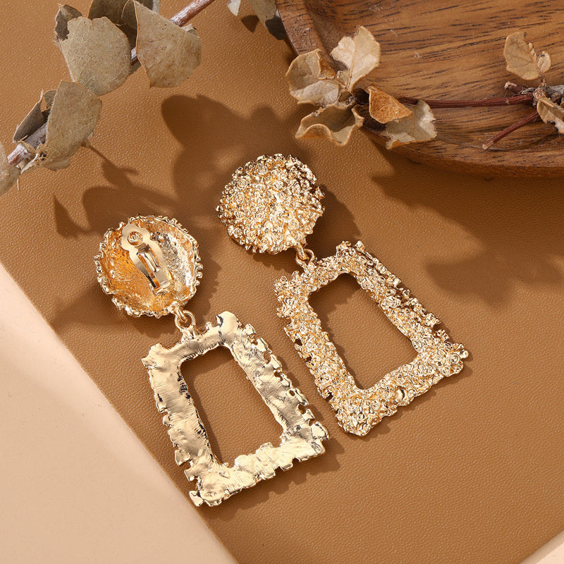 Pendientes de patchwork lisos Simplicity para fiestas diarias