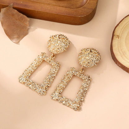 Pendientes de patchwork lisos Simplicity para fiestas diarias