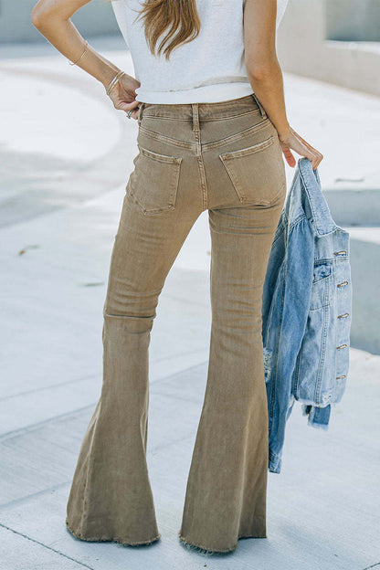 Pantalones de cintura alta con altavoz de estilo británico de calle